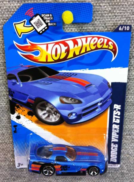 K&N Hot Wheels Blue Dodge Viper GTS-R