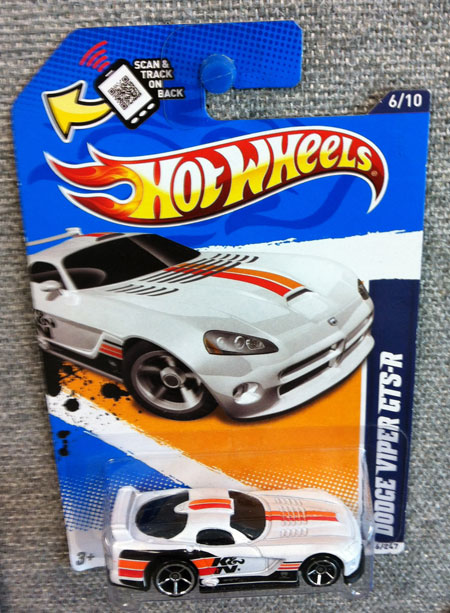 K&N White Viper White Hot Wheels Car